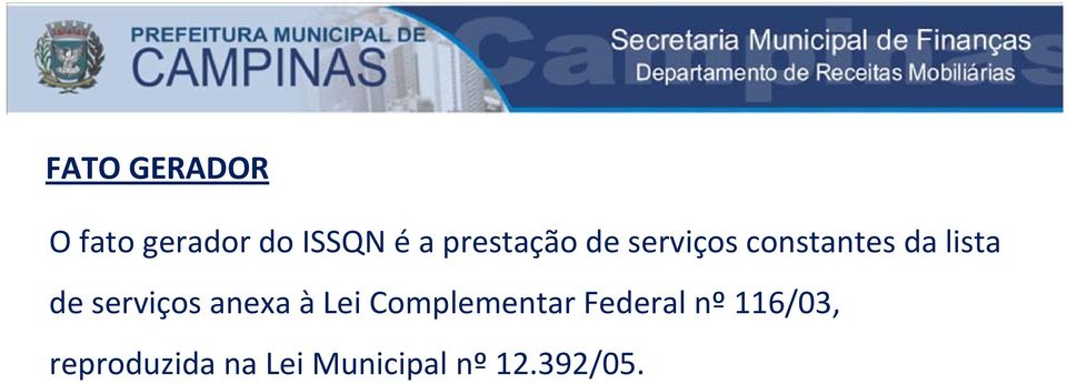 serviços anexa àlei Complementar Federal nº