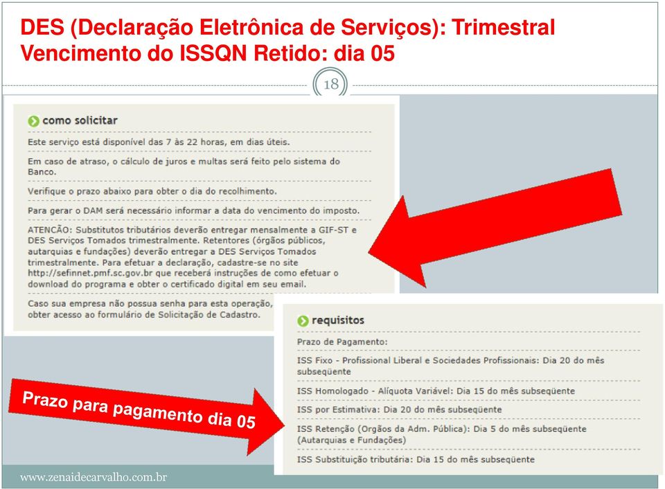 Serviços): Trimestral