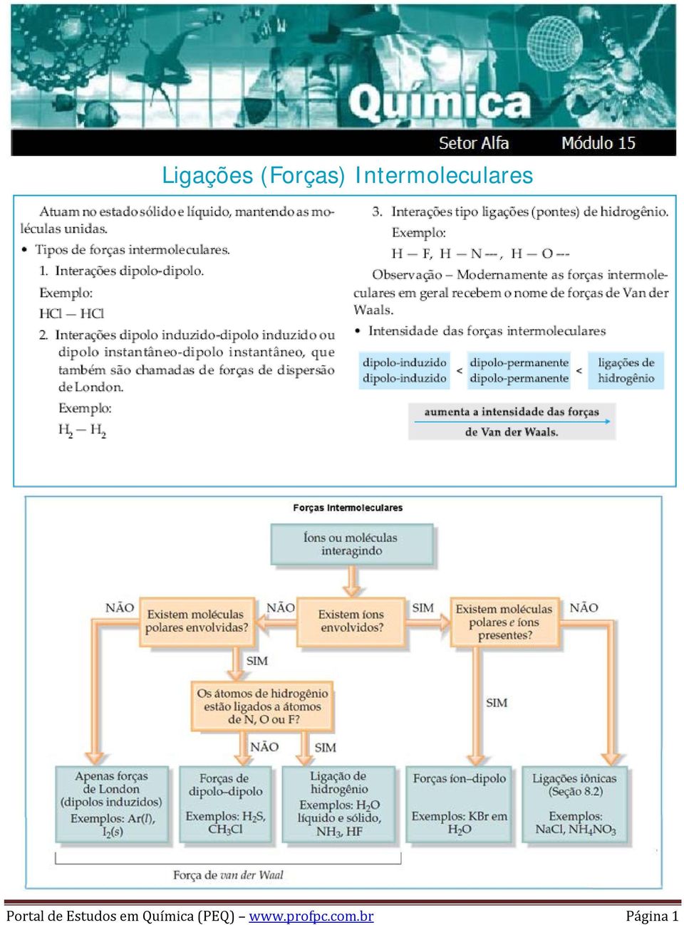 de Estudos em Química