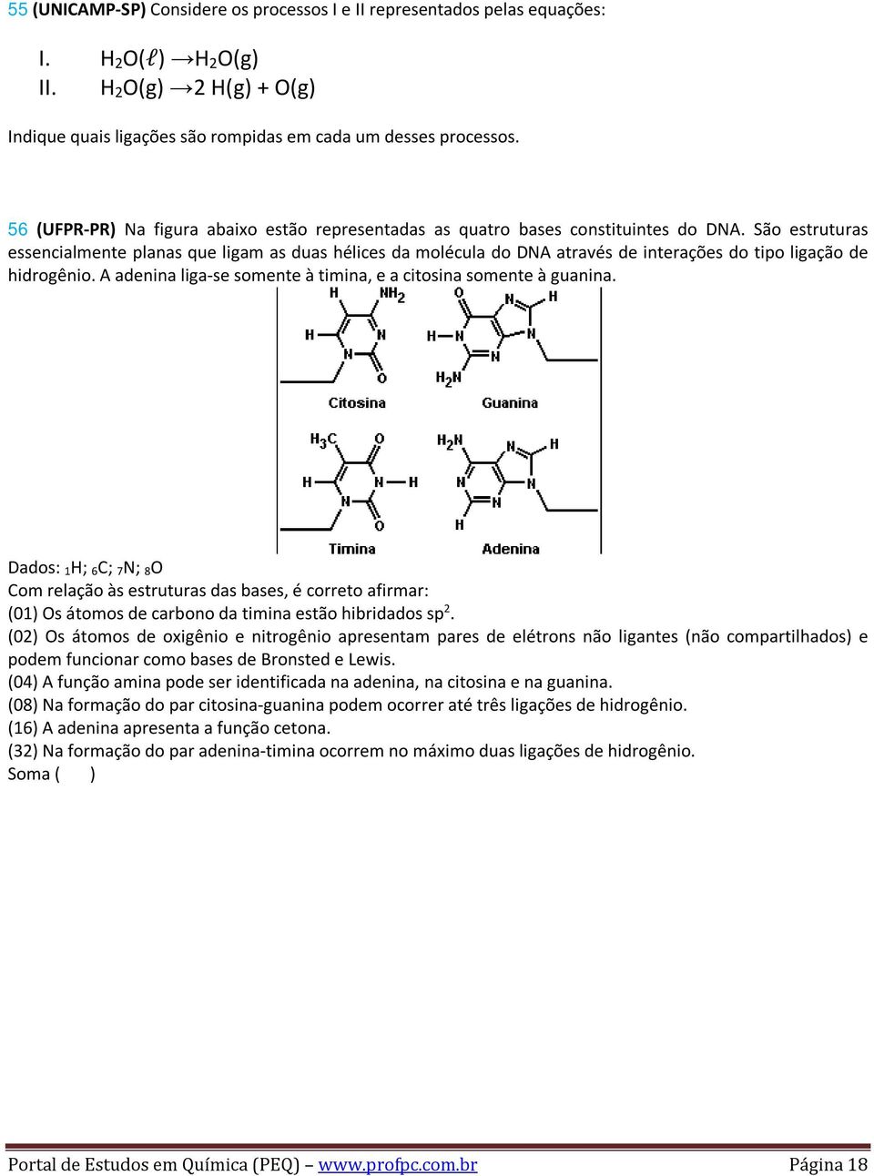 São estruturas essencialmente planas que ligam as duas hélices da molécula do DNA através de interações do tipo ligação de hidrogênio.