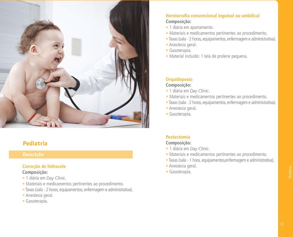 Orquidopexia Pediatria Descrição Correção de hidrocele