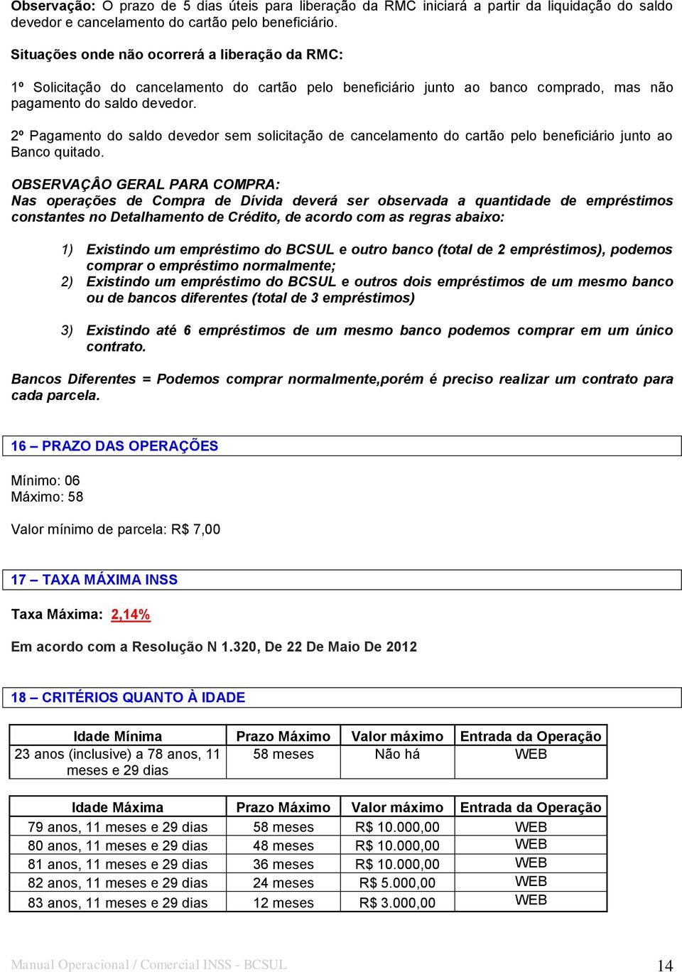 2º Pagamento do saldo devedor sem solicitação de cancelamento do cartão pelo beneficiário junto ao Banco quitado.