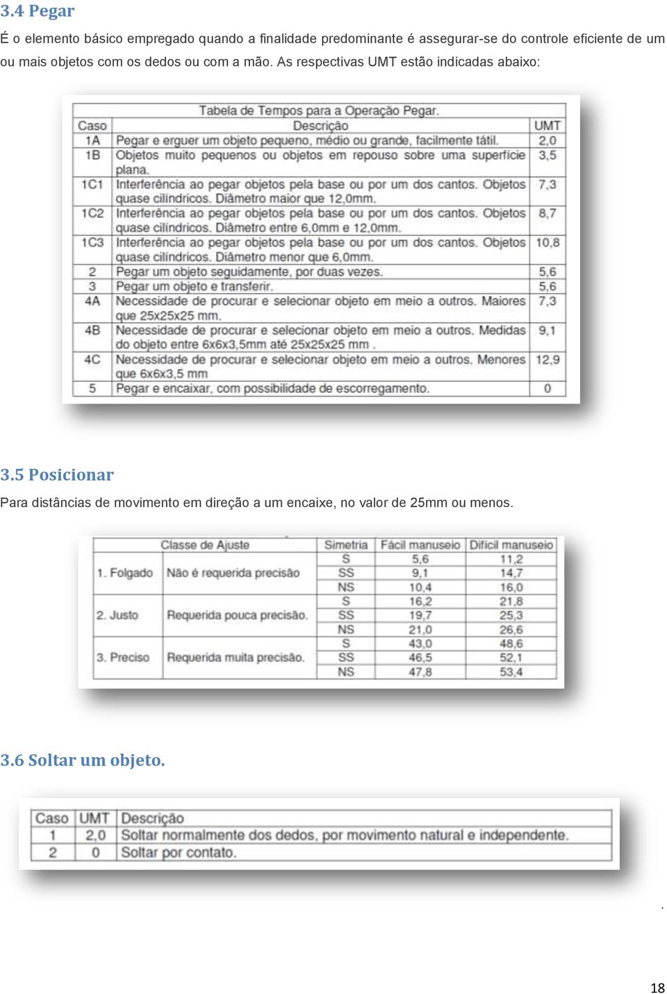 mão. As respectivas UMT estão indicadas abaixo: 3.