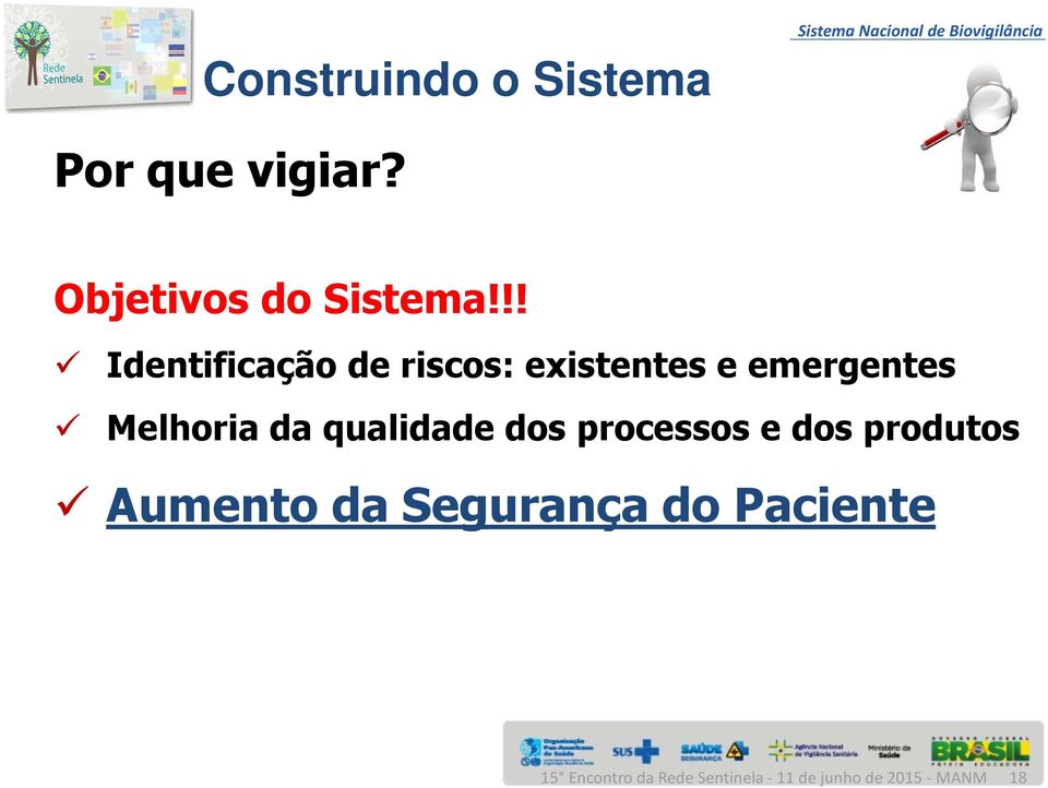 !! Identificação de riscos: existentes e