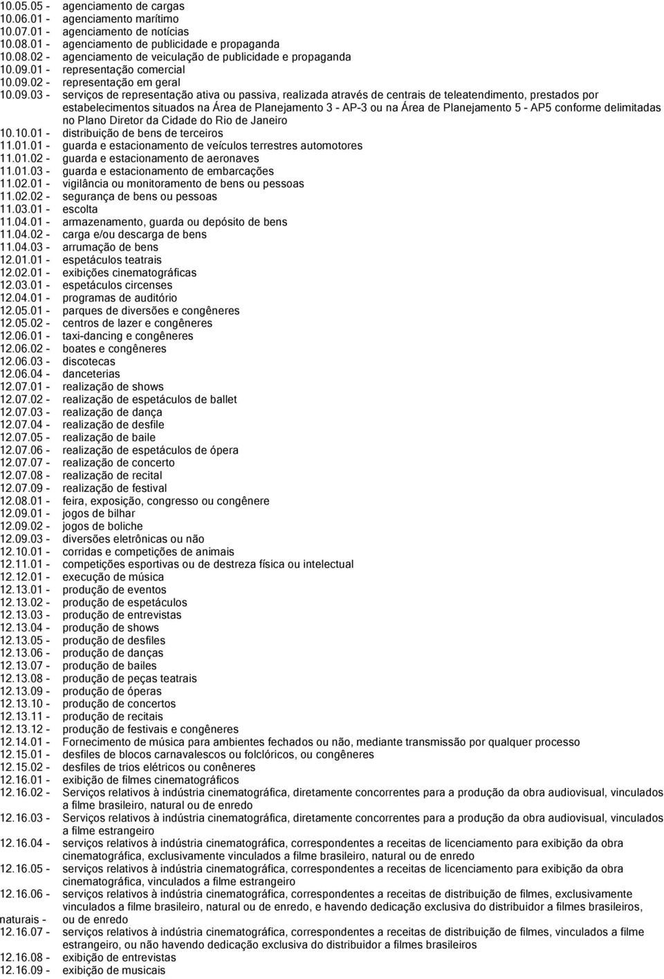 estabelecimentos situados na Área de Planejamento 3 - AP-3 ou na Área de Planejamento 5 - AP5 conforme delimitadas no Plano Diretor da Cidade do Rio de Janeiro 10.