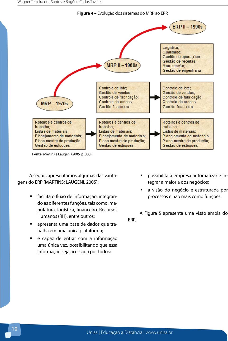 financeiro, Recursos Humanos (RH), entre outros; apresenta uma base de dados que trabalha em uma única plataforma; é capaz de entrar com a informação uma única vez, possibilitando