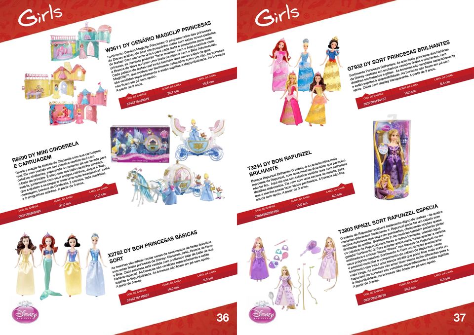 Cada palácio de festas real inclui também dois novos trajes de gala MagiClip, que podem ser facilmente colocados como um clip. As bonecas são vendidas separadamente e estão sujeitas a disponibilidade.