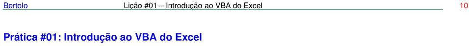 Excel 10 Prática #01: