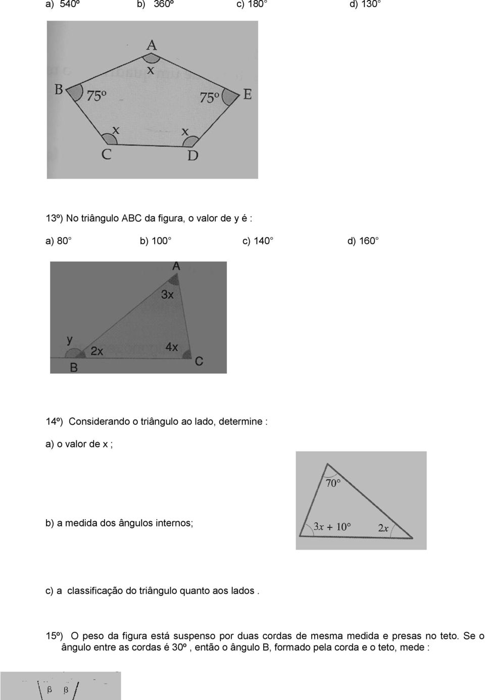 classificação do triângulo quanto aos lados.