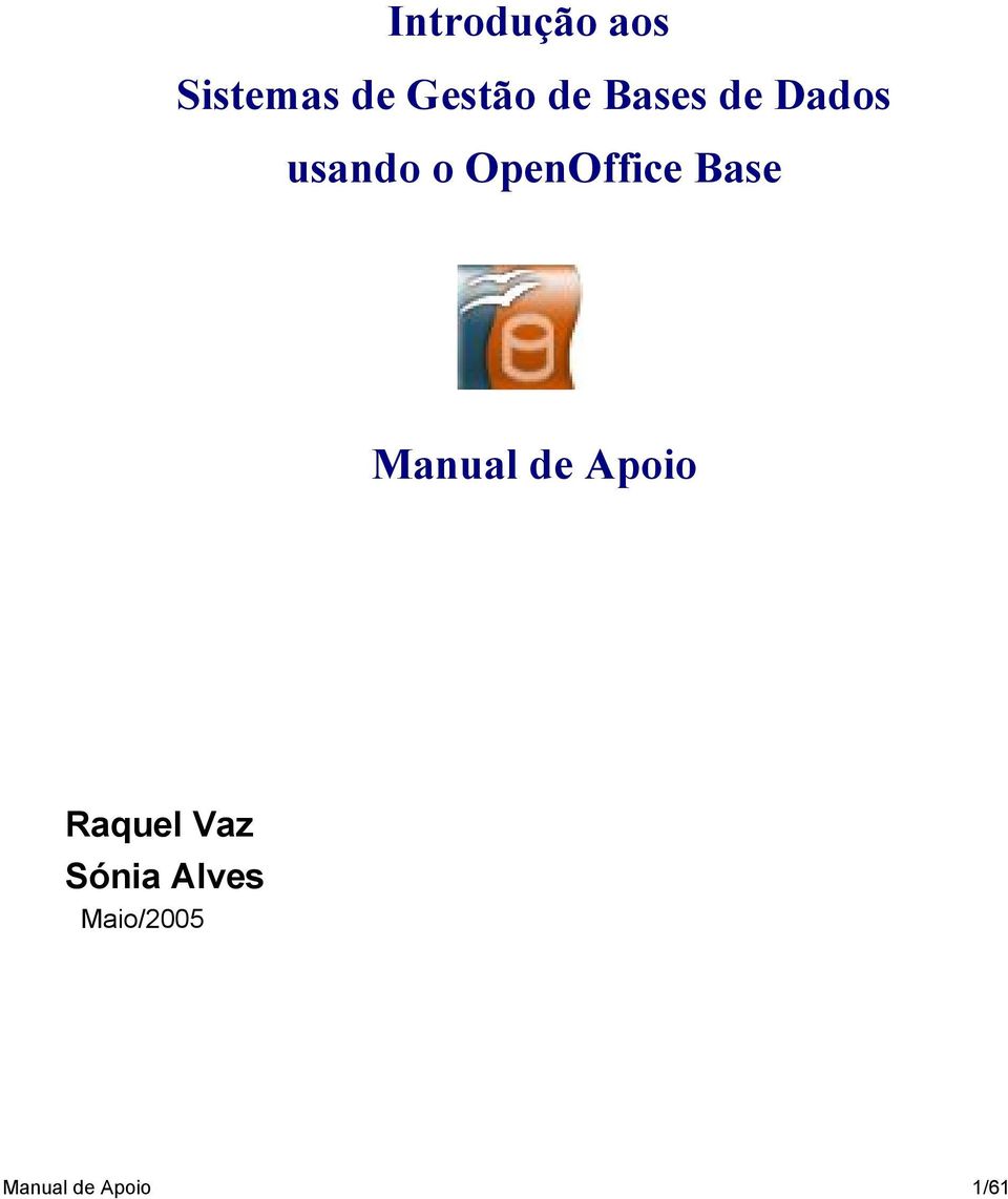 usando o OpenOffice Base