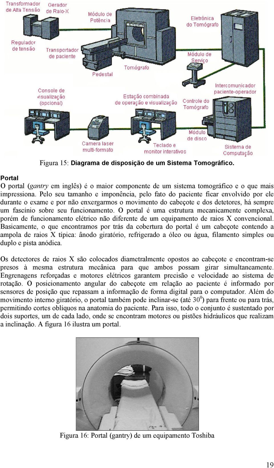 funcionamento. O portal é uma estrutura mecanicamente complexa, porém de funcionamento elétrico não diferente de um equipamento de raios X convencional.