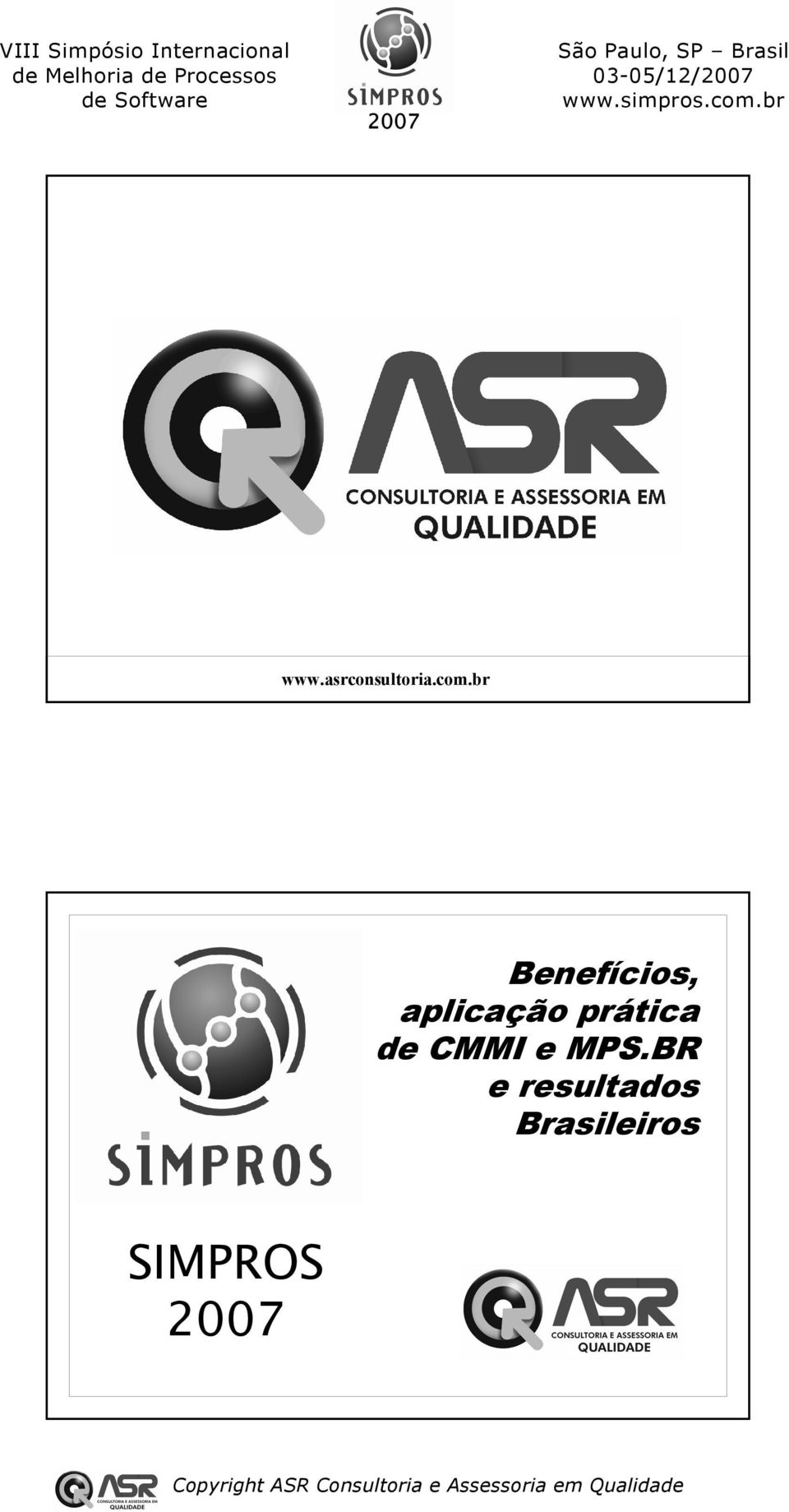 prática de CMMI e MPS.