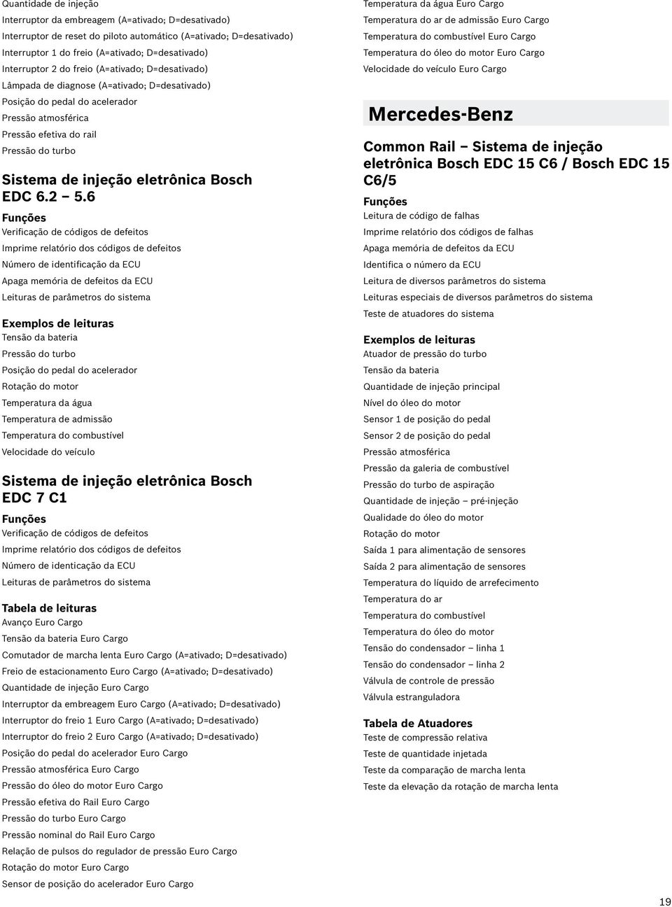 injeção eletrônica Bosch EDC 6.2 5.