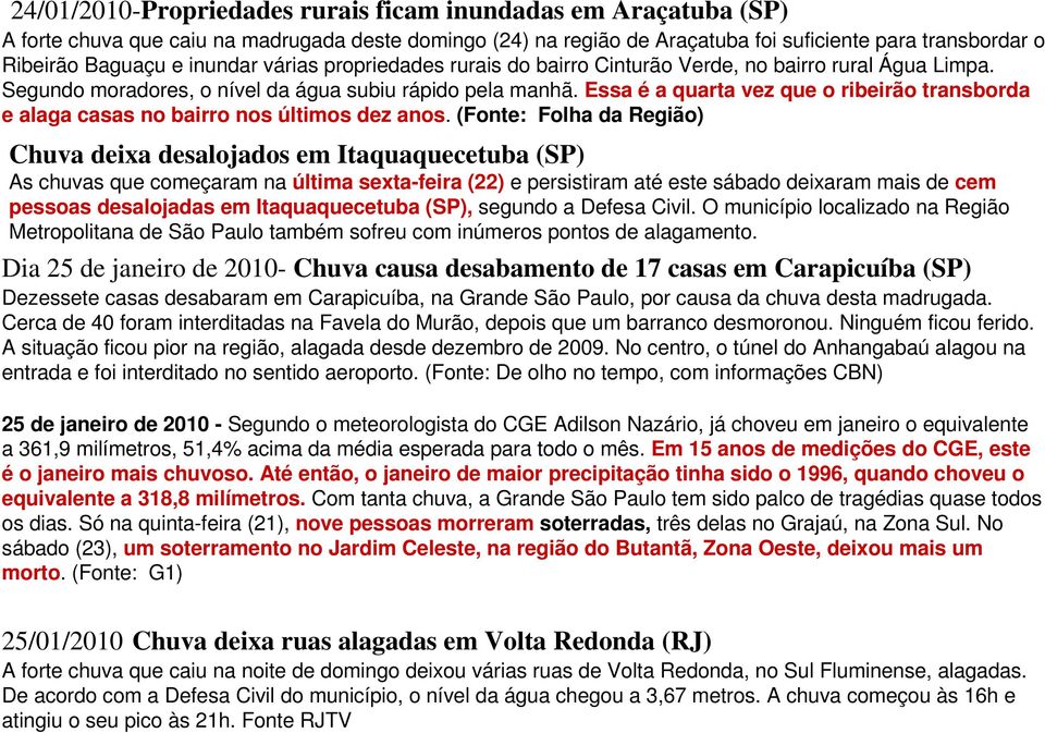 Essa é a quarta vez que o ribeirão transborda e alaga casas no bairro nos últimos dez anos.