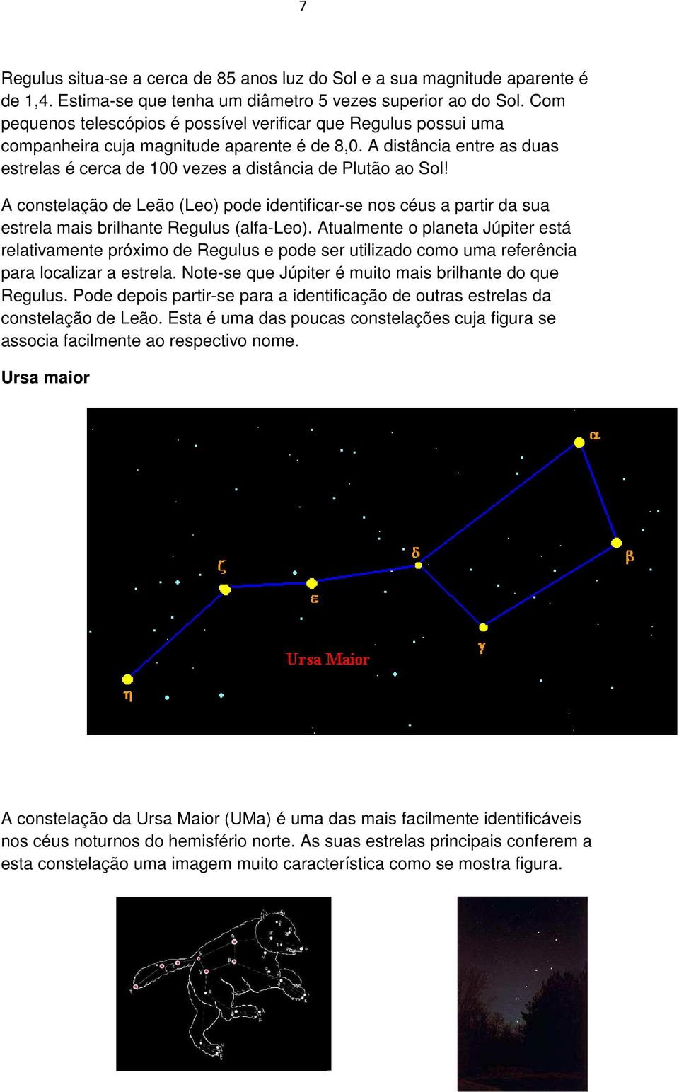A constelação de Leão (Leo) pode identificar-se nos céus a partir da sua estrela mais brilhante Regulus (alfa-leo).