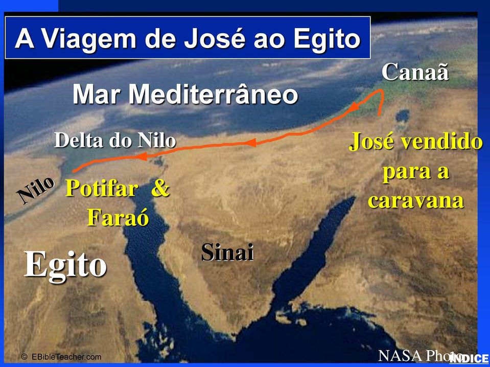 do Nilo Egito Mar Mediterrâneo Potifar & Faraó