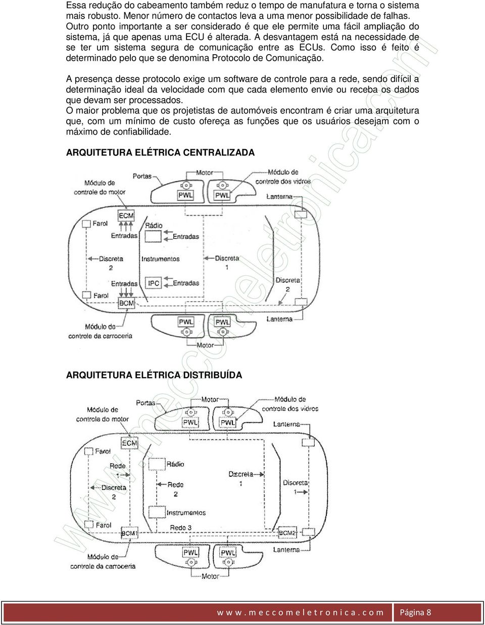 A desvantagem está na necessidade de se ter um sistema segura de comunicação entre as ECUs. Como isso é feito é determinado pelo que se denomina Protocolo de Comunicação.