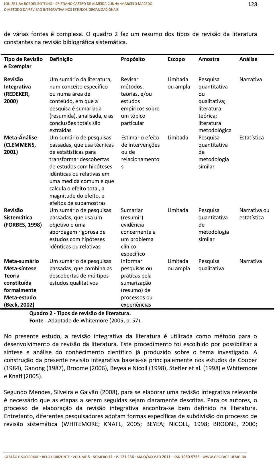 Teoria constituída formalmente Meta-estudo (Beck, 2002) Um sumário da literatura, num conceito específico ou numa área de conteúdo, em que a pesquisa é sumariada (resumida), analisada, e as