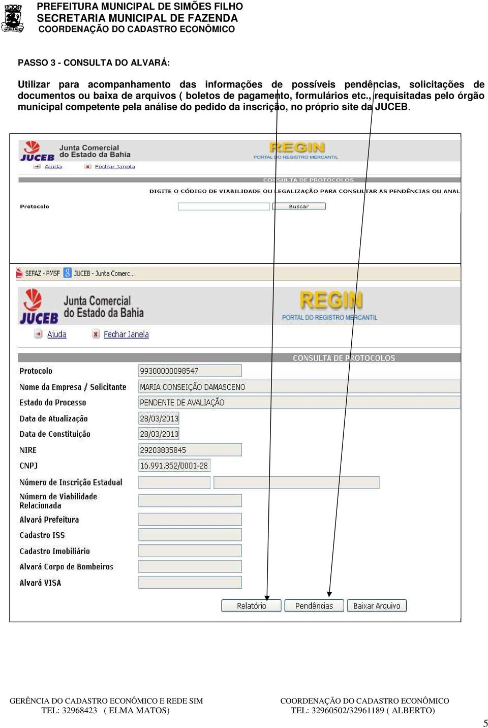 boletos de pagamento, formulários etc.