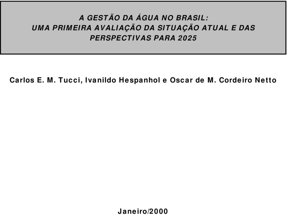 PERSPECTIVAS PARA 2025 Carlos E. M.