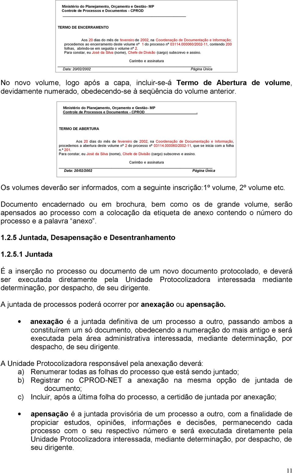 Para constar, eu José da Silva (nome), Chefe de Divisão (cargo) subscrevo e assino.