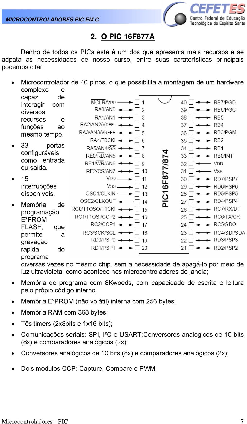 15 interrupções disponíveis.