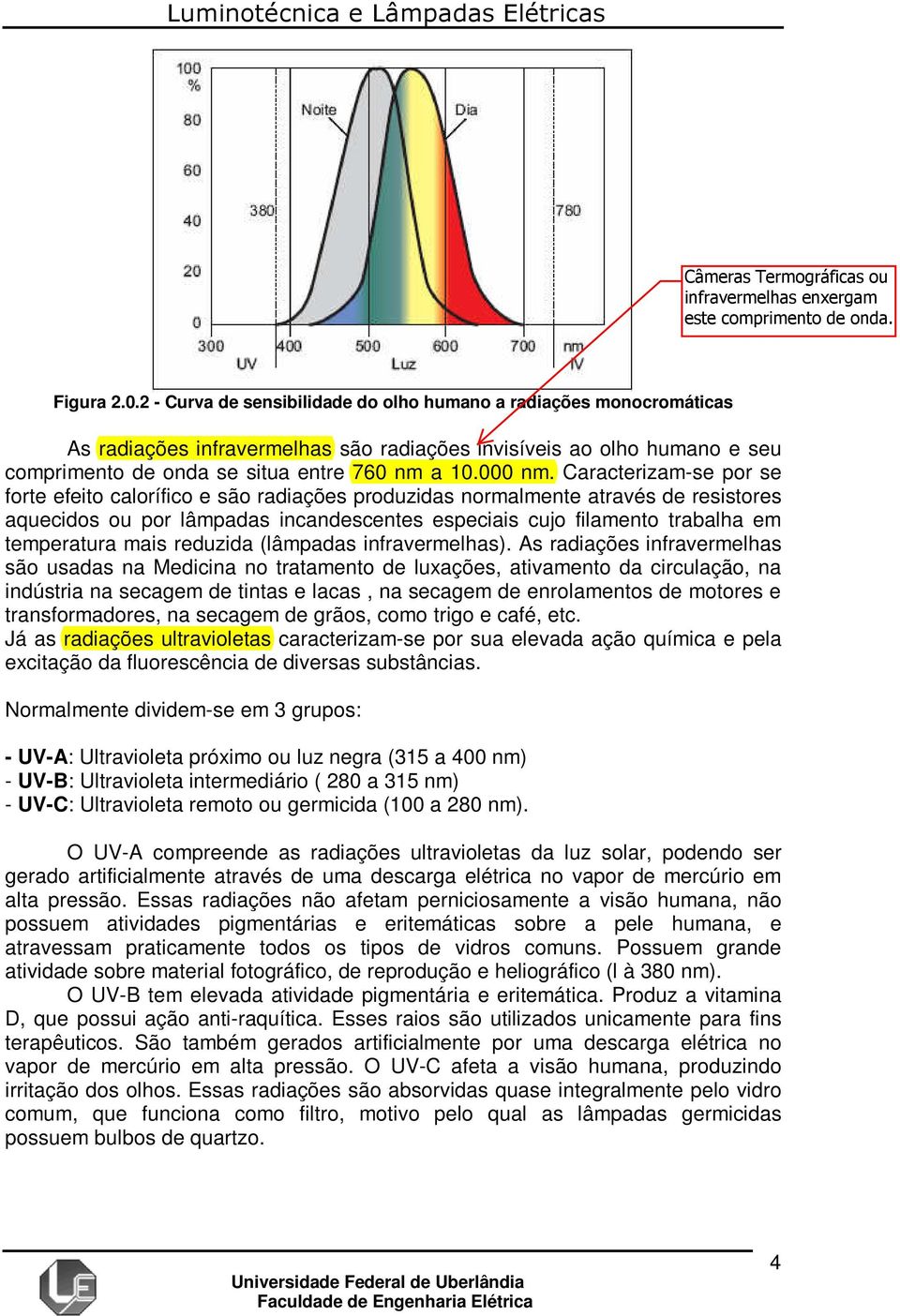 Caracterizam-se por se forte efeito calorífico e são radiações produzidas normalmente através de resistores aquecidos ou por lâmpadas incandescentes especiais cujo filamento trabalha em temperatura