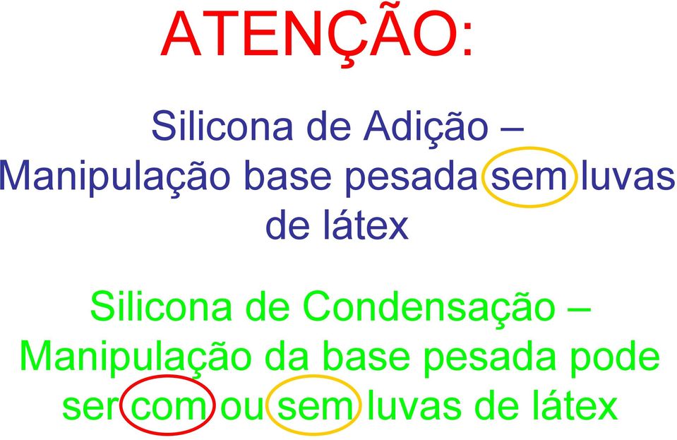 látex Silicona de Condensação