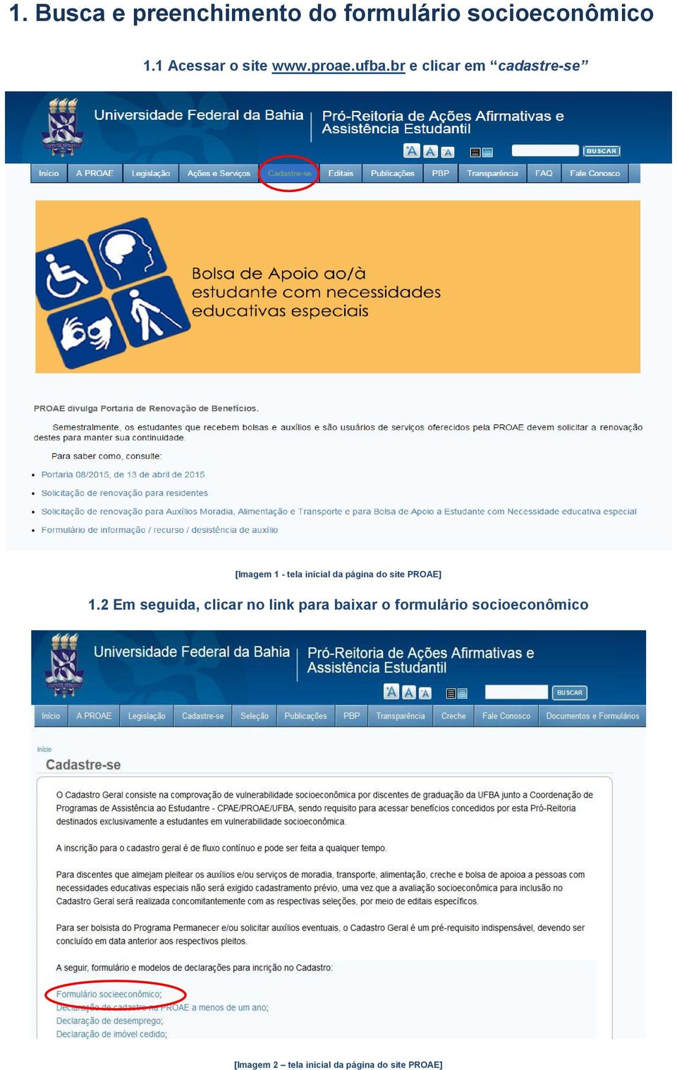 br e clicar em cadastre-se [Imagem 1 - tela inicial da página do site