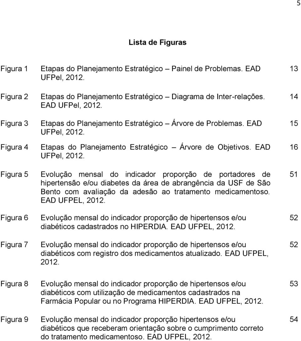 EAD UFPel, 2012. Evolução mensal do indicador proporção de portadores de hipertensão e/ou diabetes da área de abrangência da USF de São Bento com avaliação da adesão ao tratamento medicamentoso.