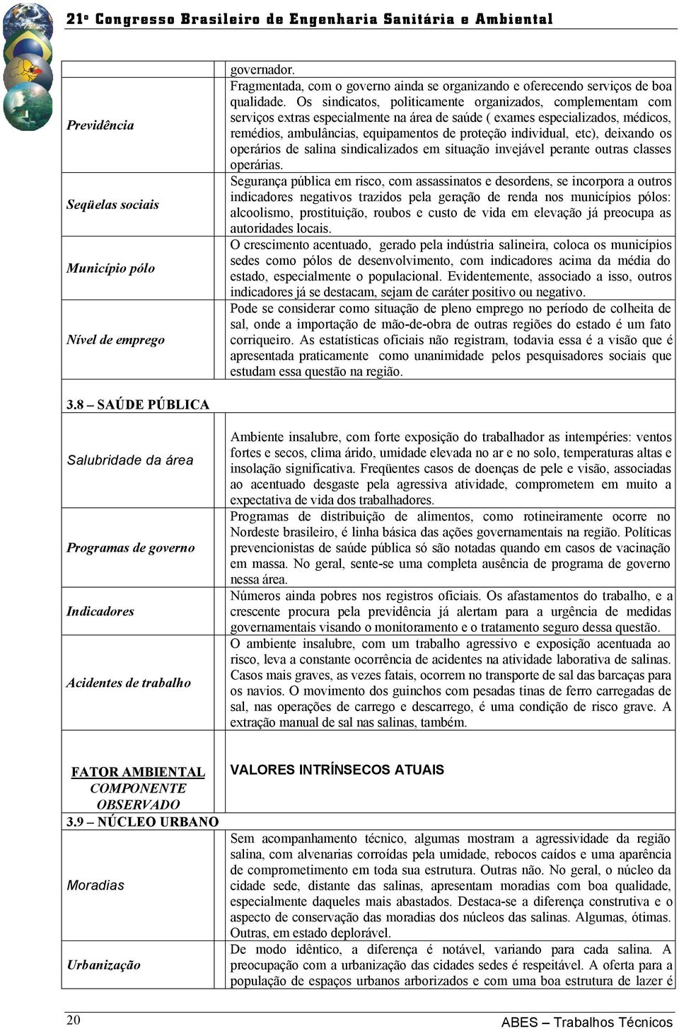 etc), deixando os operários de salina sindicalizados em situação invejável perante outras classes operárias.