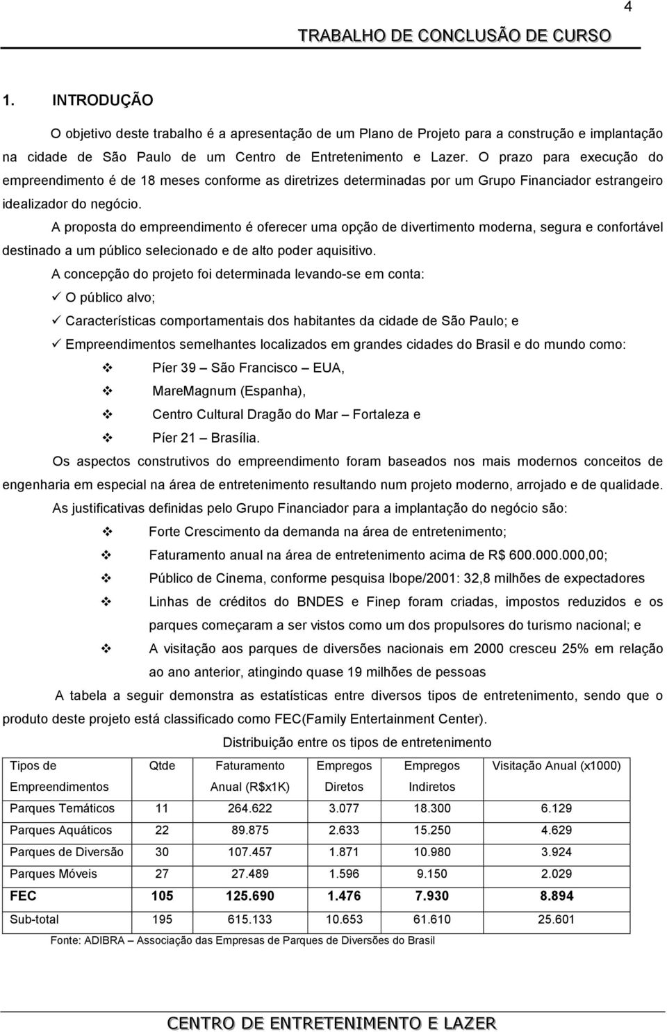 A proposta do empreendimento é oferecer uma opção de divertimento moderna, segura e confortável destinado a um público selecionado e de alto poder aquisitivo.