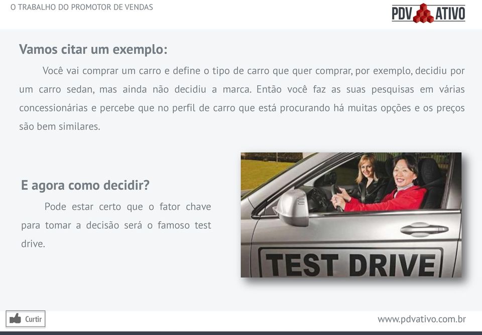 Então você faz as suas pesquisas em várias concessionárias e percebe que no perfil de carro que está