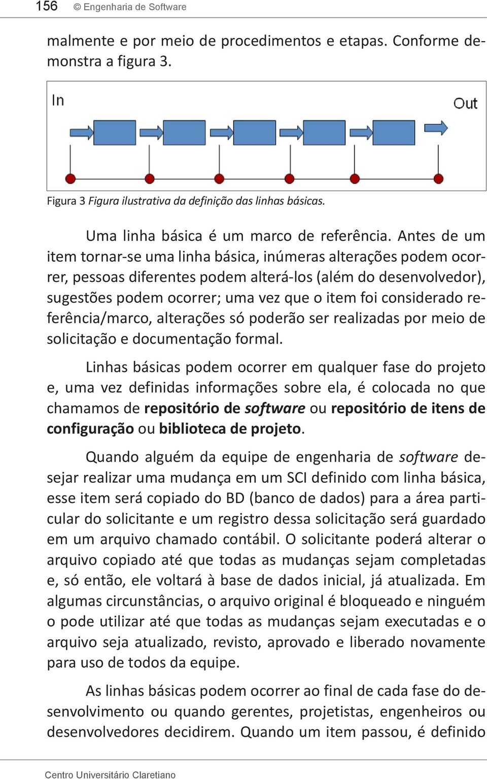 Antes de um item tornar-se uma linha básica, inúmeras alterações podem ocorrer, pessoas diferentes podem alterá-los (além do desenvolvedor), sugestões podem ocorrer; uma vez que o item foi