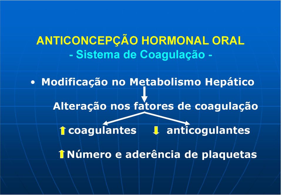 Hepático Alteração nos fatores de coagulação