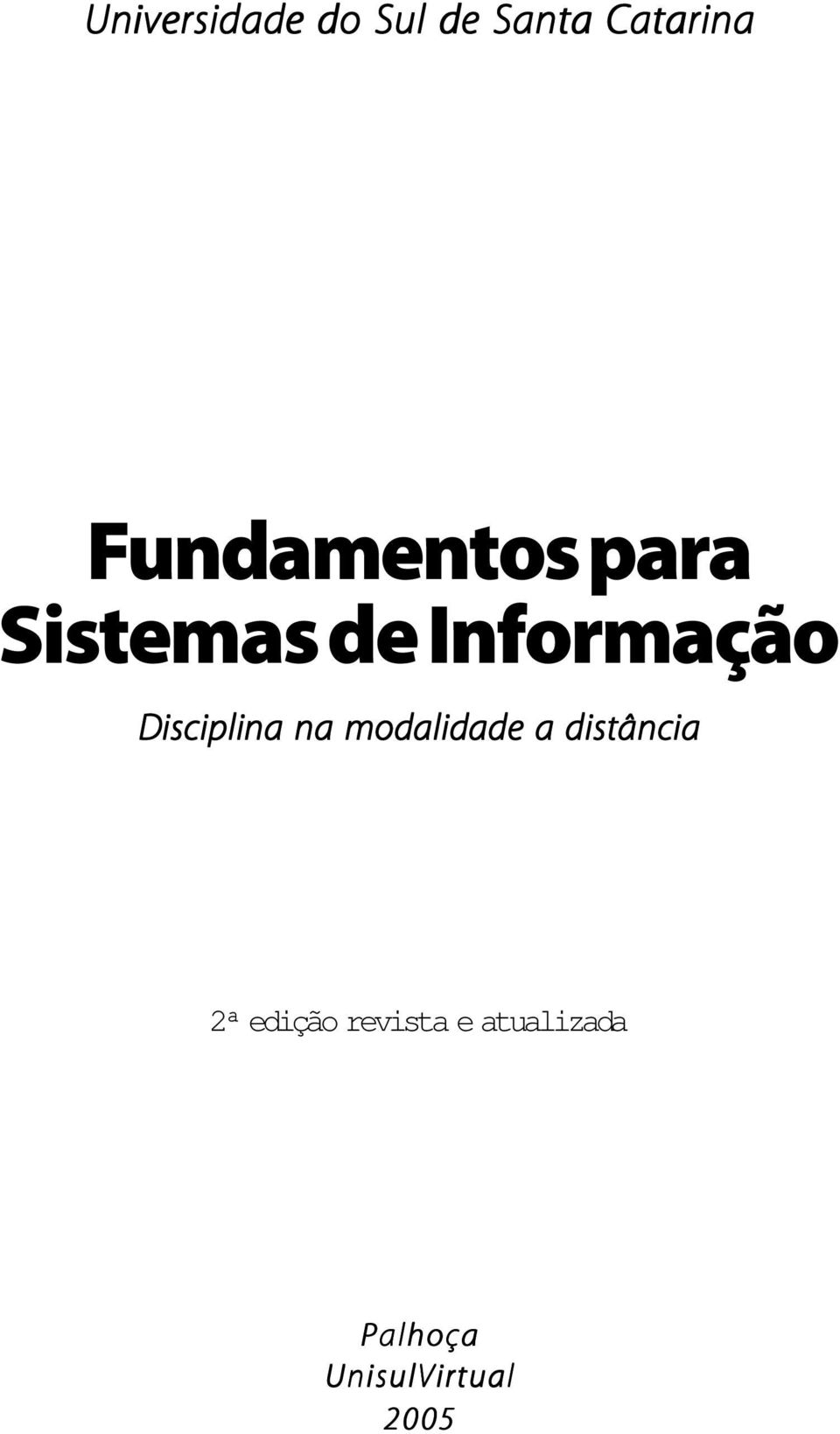 Disciplina na modalidade a distância 2ª