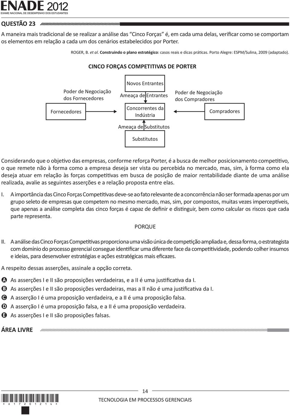 CINCO FORÇAS COMPETITIVAS DE PORTER Poder de Negociação dos Fornecedores Fornecedores Novos Entrantes Ameaça de Entrantes Concorrentes da Indústria Ameaça de Substitutos Substitutos Poder de