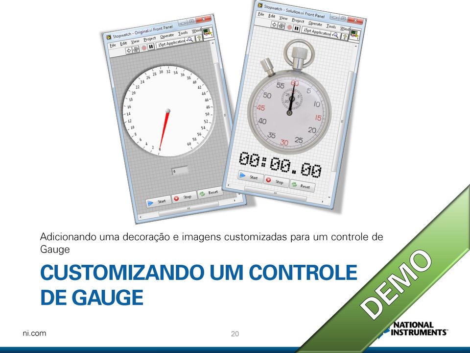 um controle de Gauge