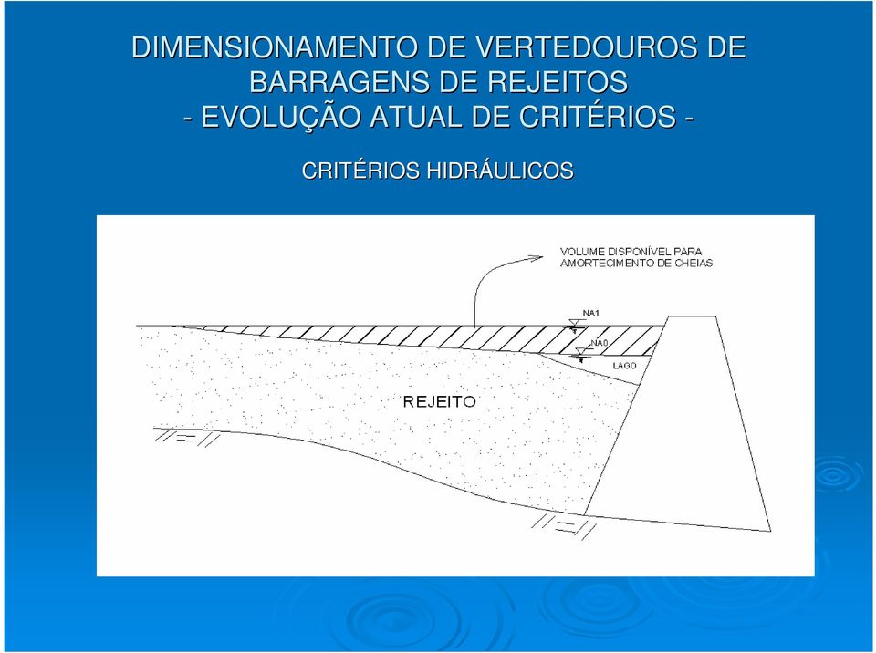 REJEITOS - EVOLUÇÃO ATUAL DE