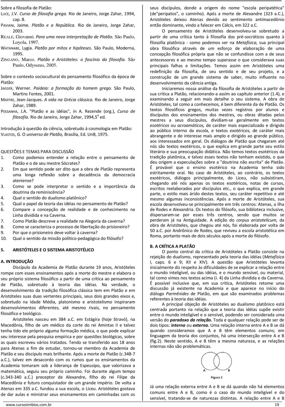 São Paulo, Odysseus, 2005. Sobre o contexto sociocultural do pensamento filosófico da época de Platão: JAEGER, Werner. Paideia: a formação do homem grego. São Paulo, Martins Fontes, 2001.