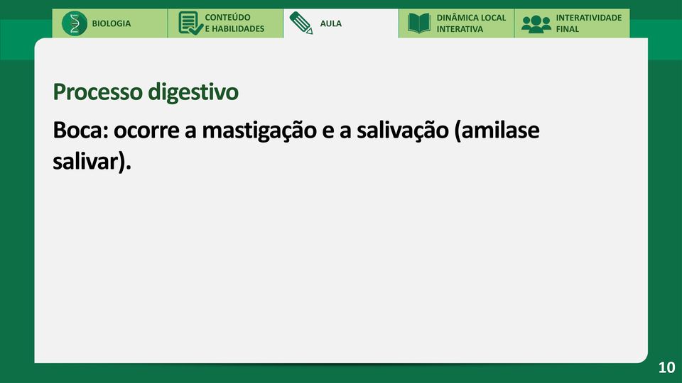 mastigação e a