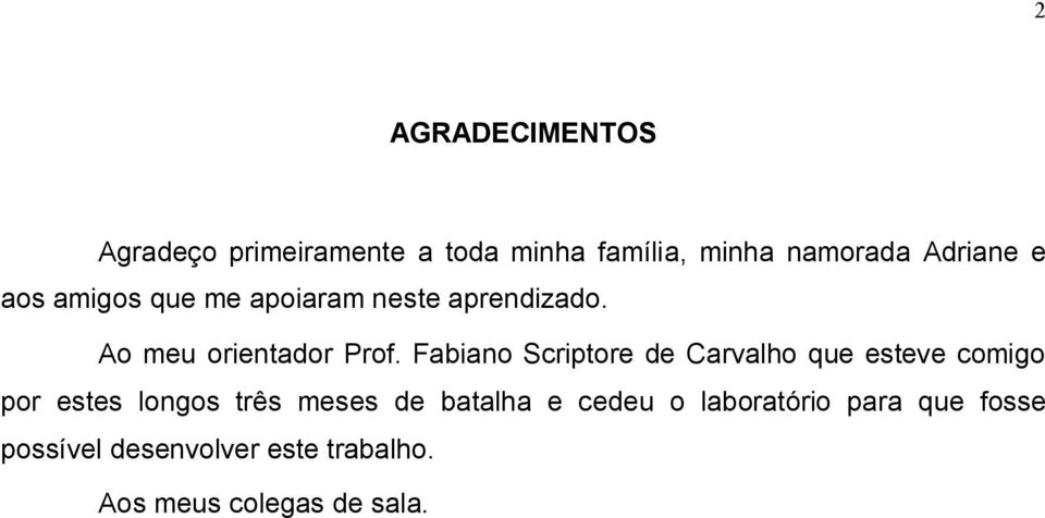Fabiano Scriptore de Carvalho que esteve comigo por estes longos três meses de