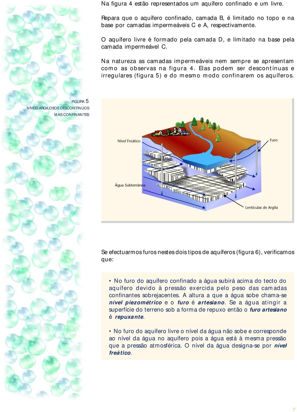 Elas podem ser descontínuas e irregulares (figura 5) e do mesmo modo confinarem os aquíferos.