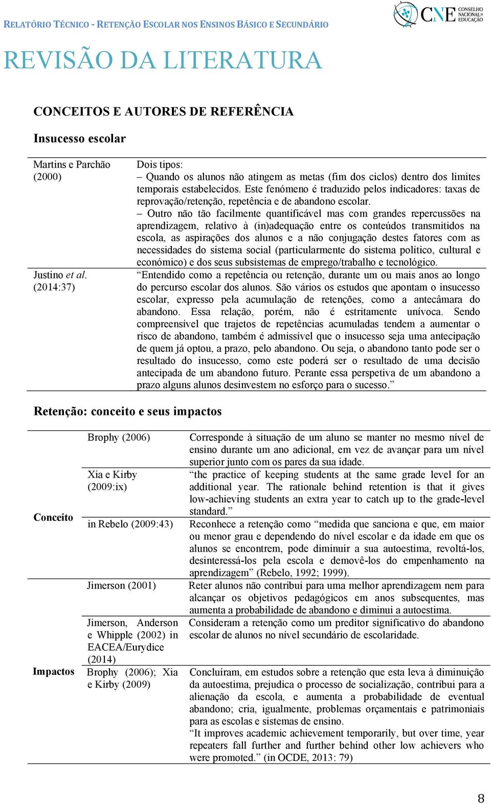 Este fenómeno é traduzido pelos indicadores: taxas de reprovação/retenção, repetência e de abandono escolar.