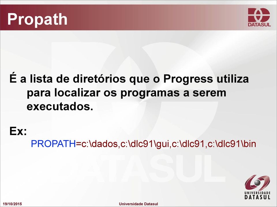 programas a serem executados.