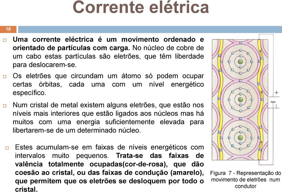 Os eletrões que circundam um átomo só podem ocupar certas órbitas, cada uma com um nível energético específico.