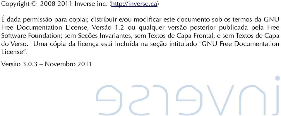 Documentation License, Versão 1.