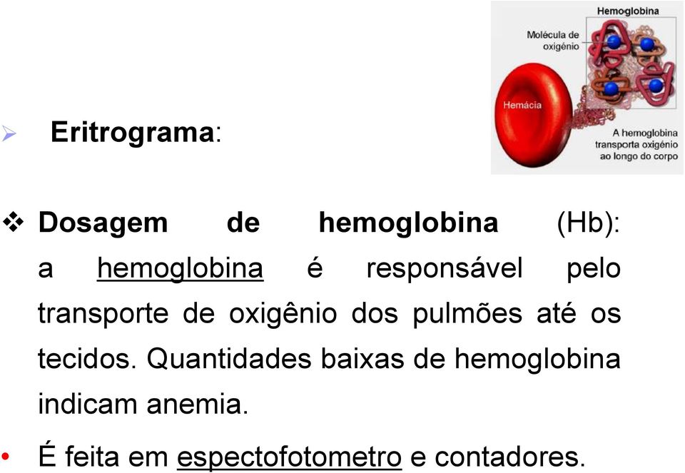 dos pulmões até os tecidos.