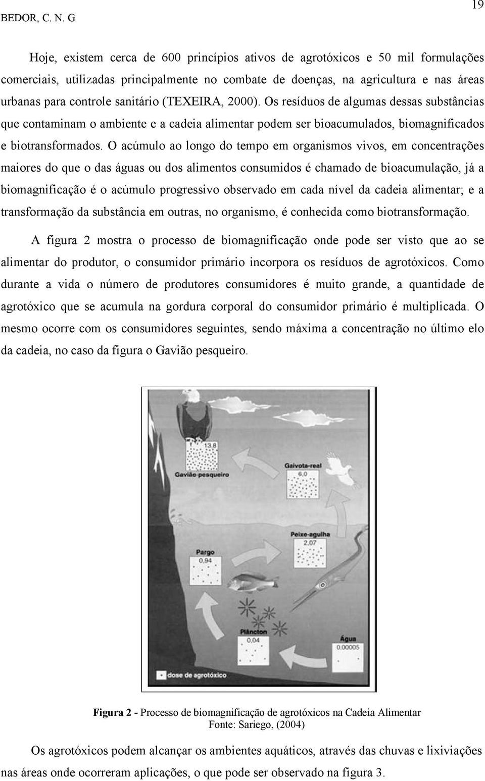 O acúmulo ao longo do tempo em organismos vivos, em concentrações maiores do que o das águas ou dos alimentos consumidos é chamado de bioacumulação, já a biomagnificação é o acúmulo progressivo