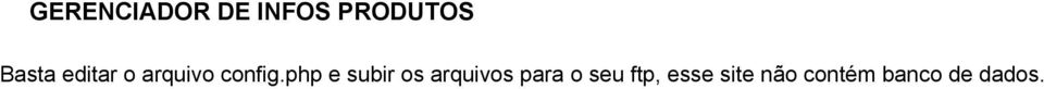 php e subir os arquivos para o